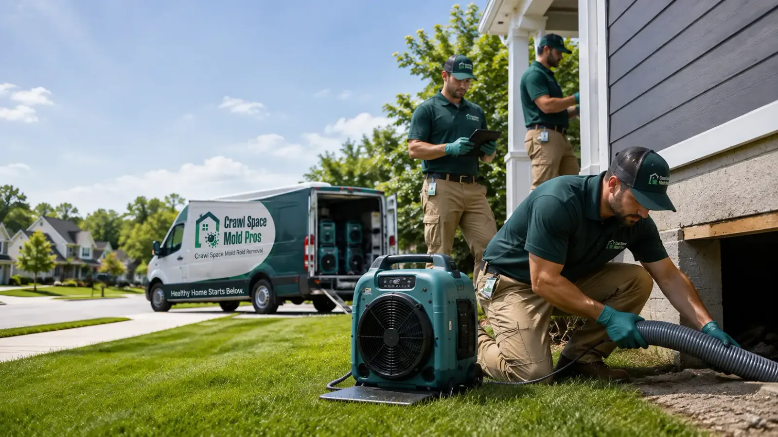 Crawl Space Mold Removal in Hopedale, IL